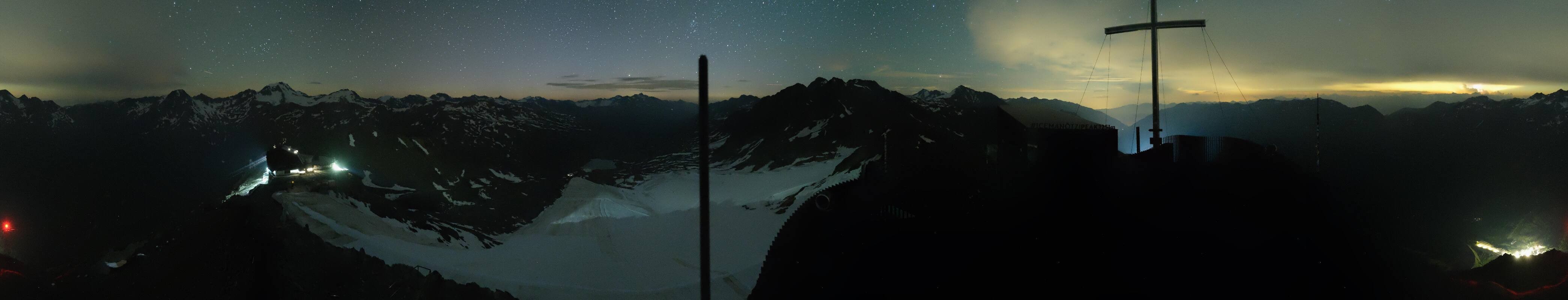 Archiv Foto Webcam Schnalstaler Gletscher - Aussichtsplattform Iceman Ötzi Peak