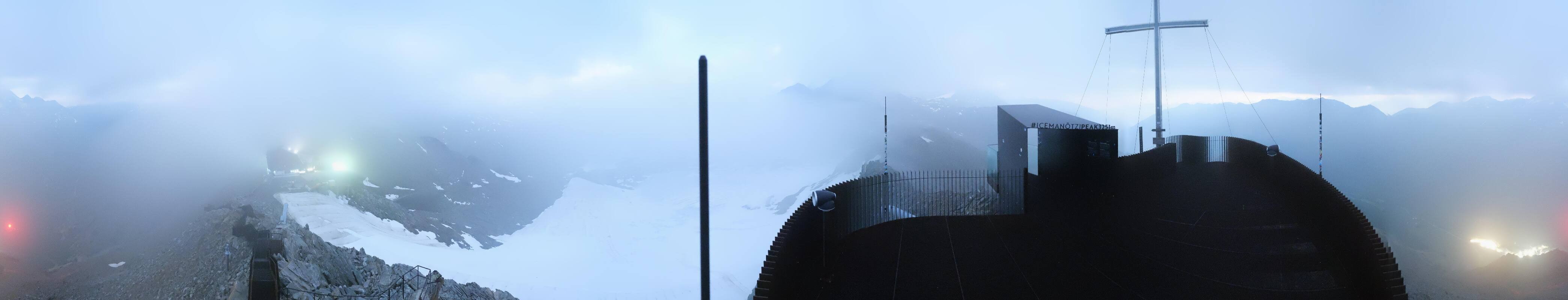 Archiv Foto Webcam Schnalstaler Gletscher - Aussichtsplattform Iceman Ötzi Peak