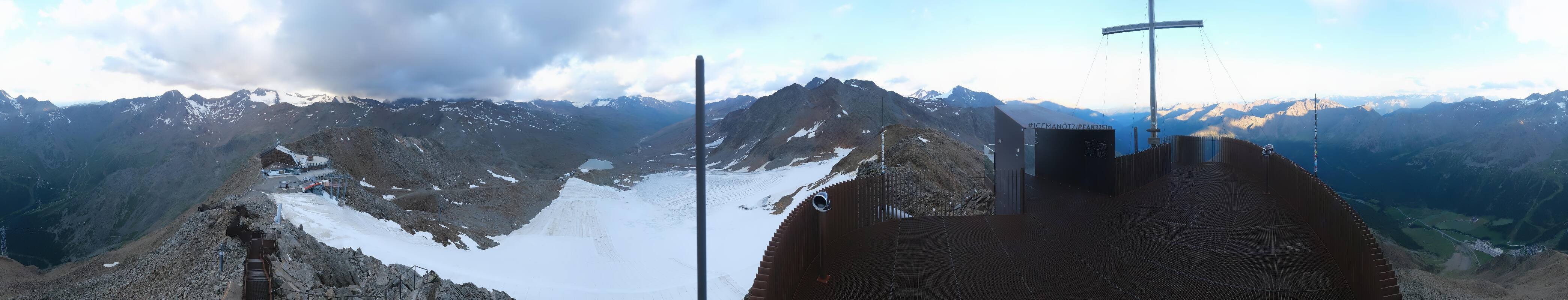 Archiv Foto Webcam Schnalstaler Gletscher - Aussichtsplattform Iceman Ötzi Peak