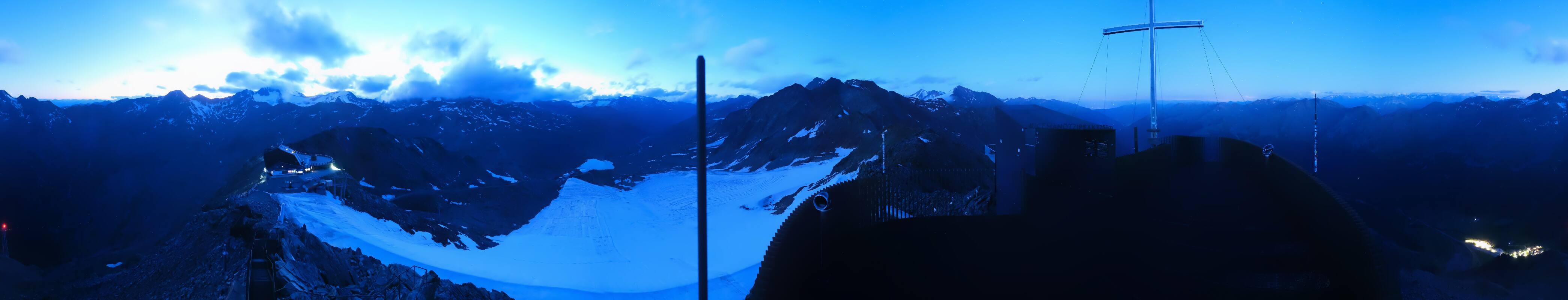 Archiv Foto Webcam Schnalstaler Gletscher - Aussichtsplattform Iceman Ötzi Peak