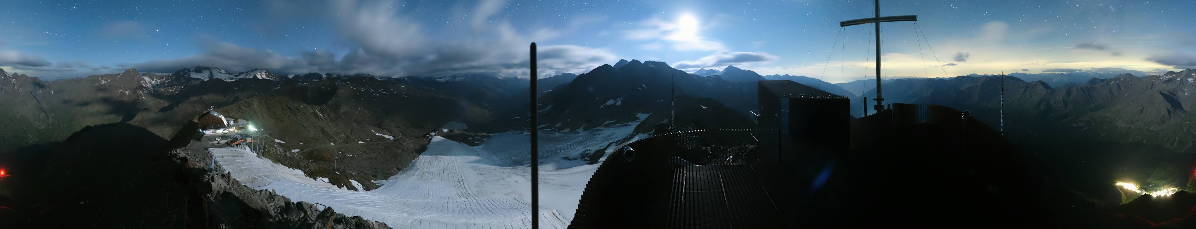 Archiv Foto Webcam Schnalstaler Gletscher - Aussichtsplattform Iceman Ötzi Peak