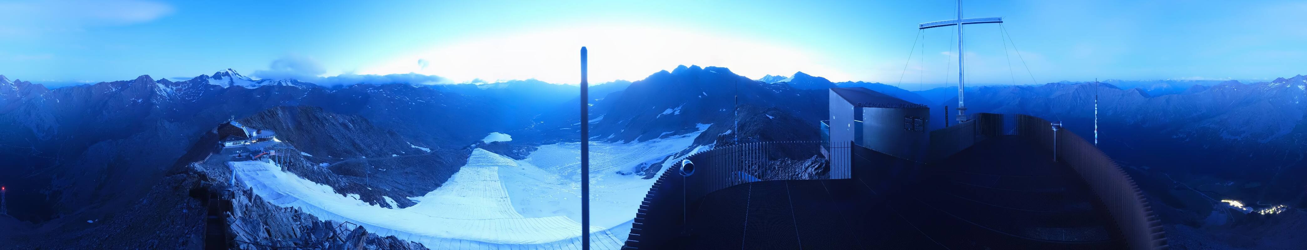 Archiv Foto Webcam Schnalstaler Gletscher - Aussichtsplattform Iceman Ötzi Peak