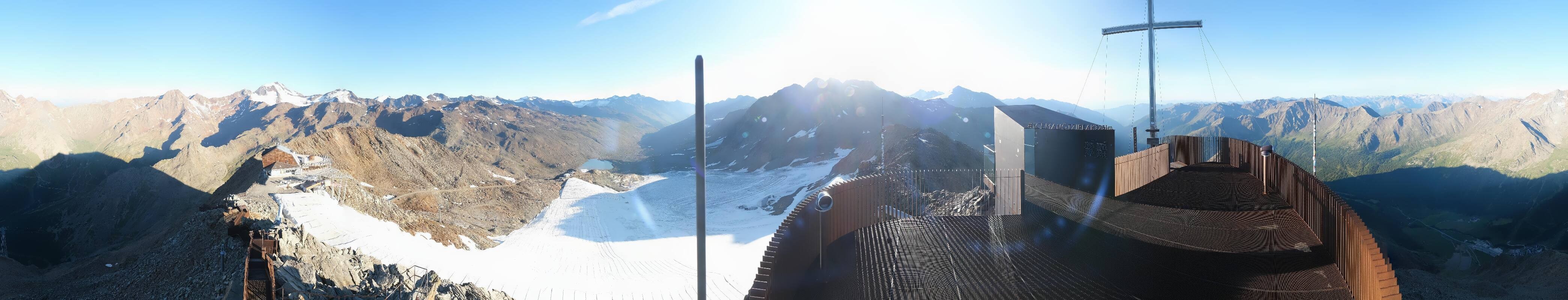 Archiv Foto Webcam Schnalstaler Gletscher - Aussichtsplattform Iceman Ötzi Peak