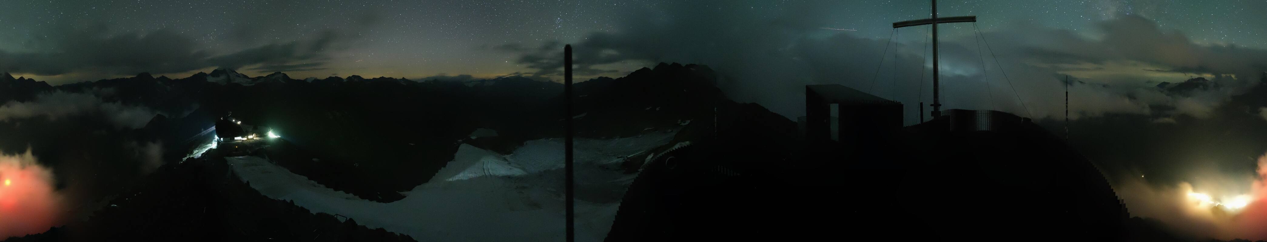 Archiv Foto Webcam Schnalstaler Gletscher - Aussichtsplattform Iceman Ötzi Peak