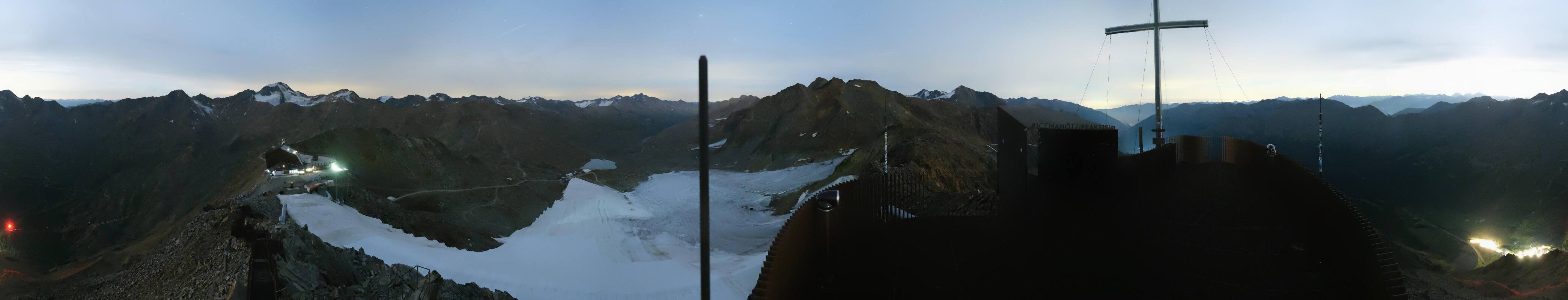 Archiv Foto Webcam Schnalstaler Gletscher - Aussichtsplattform Iceman Ötzi Peak