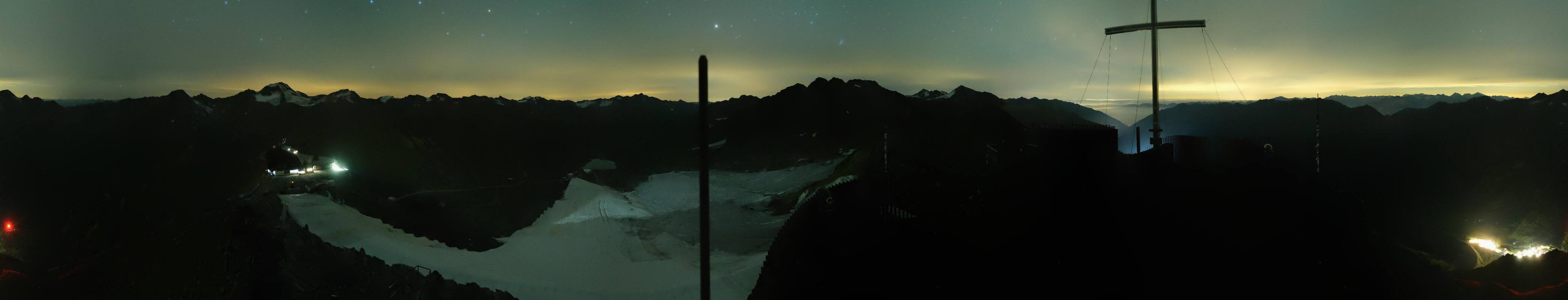 Archiv Foto Webcam Schnalstaler Gletscher - Aussichtsplattform Iceman Ötzi Peak