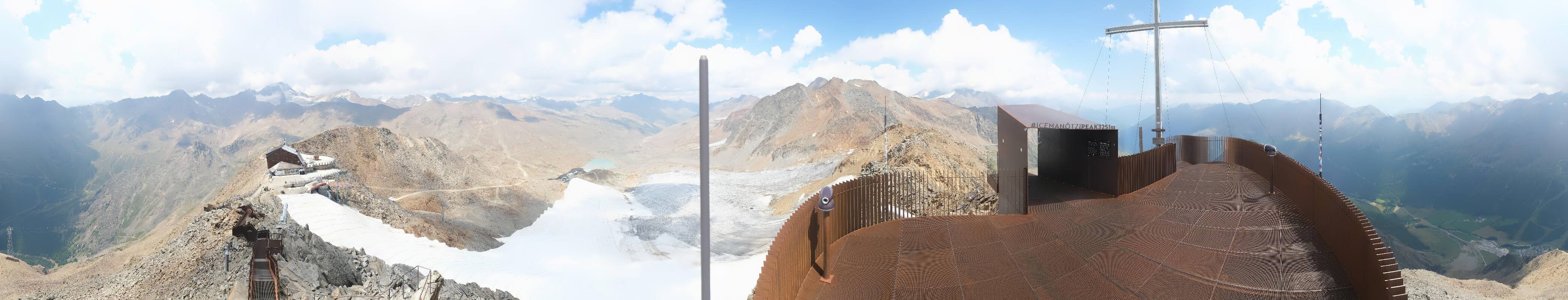Archiv Foto Webcam Schnalstaler Gletscher - Aussichtsplattform Iceman Ötzi Peak