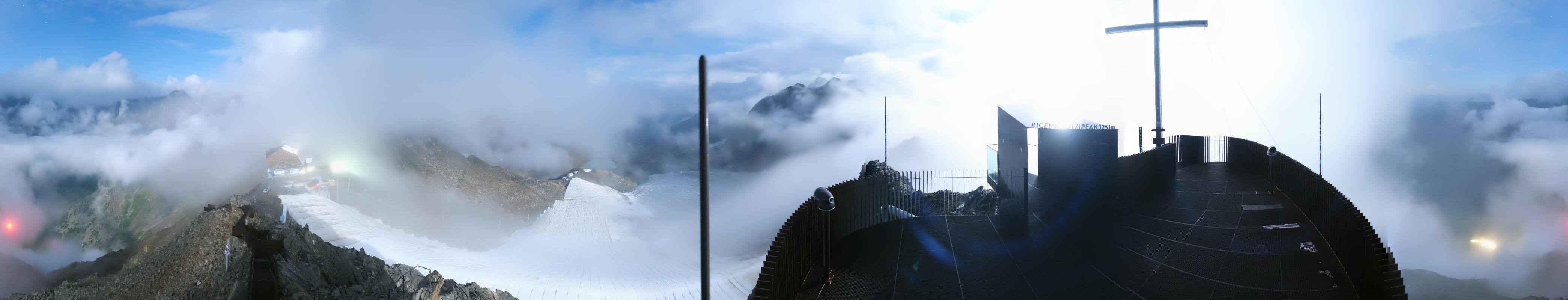 Archiv Foto Webcam Schnalstaler Gletscher - Aussichtsplattform Iceman Ötzi Peak