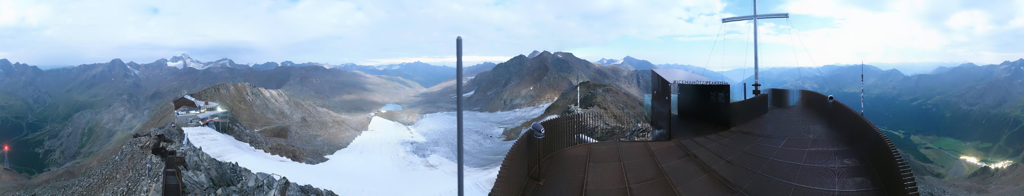 Archiv Foto Webcam Schnalstaler Gletscher - Aussichtsplattform Iceman Ötzi Peak
