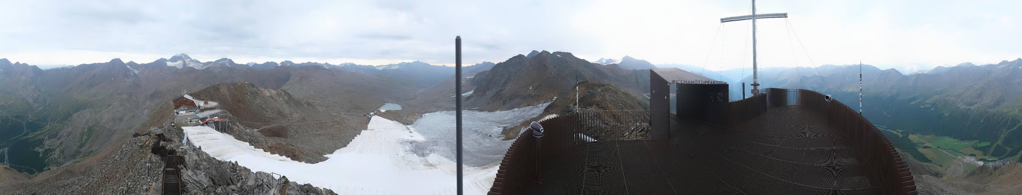 Archiv Foto Webcam Schnalstaler Gletscher - Aussichtsplattform Iceman Ötzi Peak