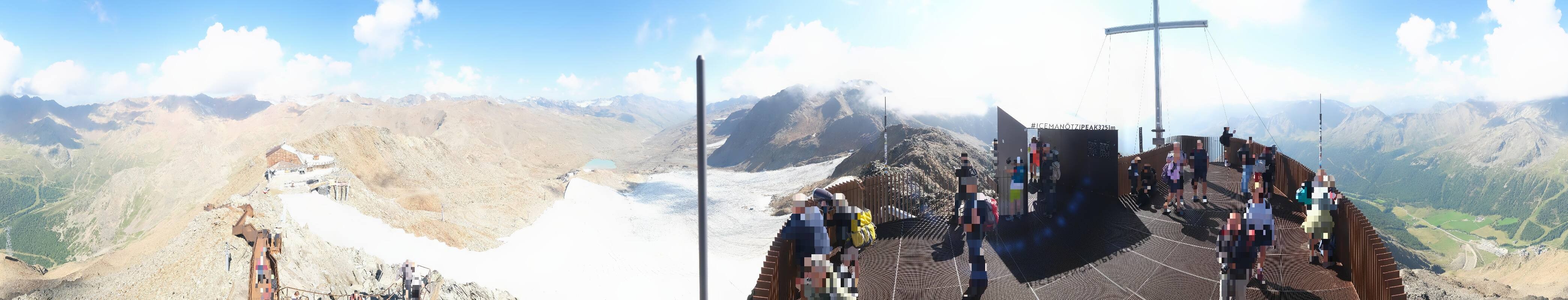 Archiv Foto Webcam Schnalstaler Gletscher - Aussichtsplattform Iceman Ötzi Peak
