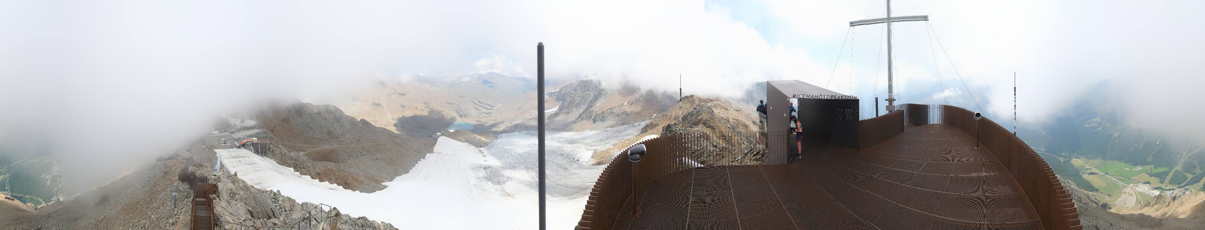 Archiv Foto Webcam Schnalstaler Gletscher - Aussichtsplattform Iceman Ötzi Peak