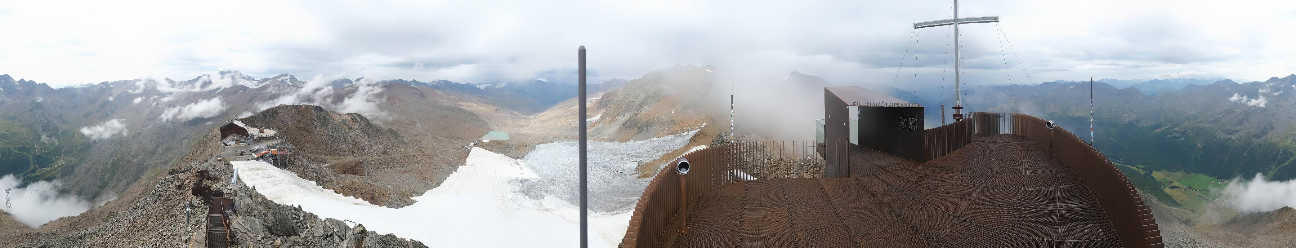Archiv Foto Webcam Schnalstaler Gletscher - Aussichtsplattform Iceman Ötzi Peak