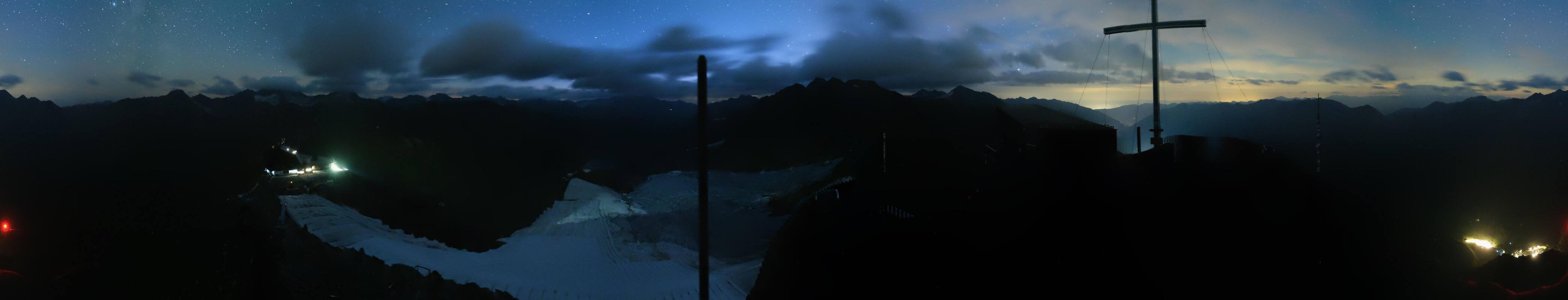 Archiv Foto Webcam Schnalstaler Gletscher - Aussichtsplattform Iceman Ötzi Peak