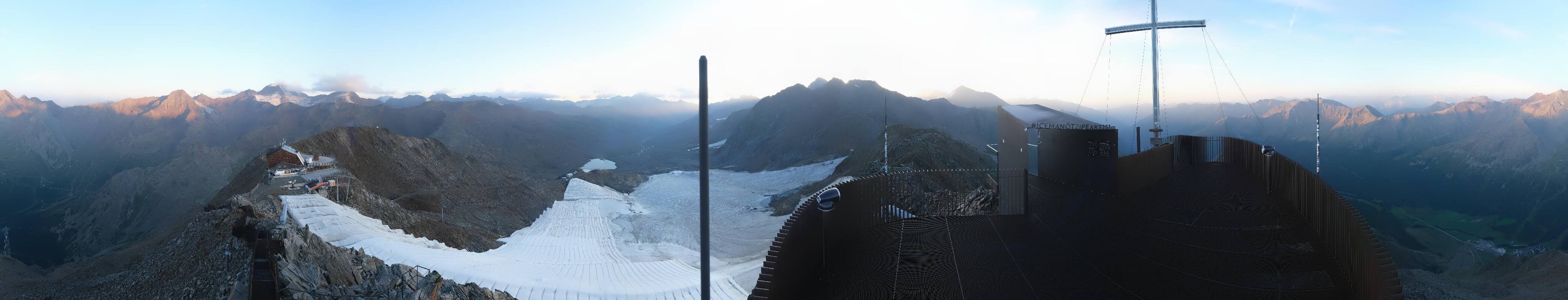 Archiv Foto Webcam Schnalstaler Gletscher - Aussichtsplattform Iceman Ötzi Peak