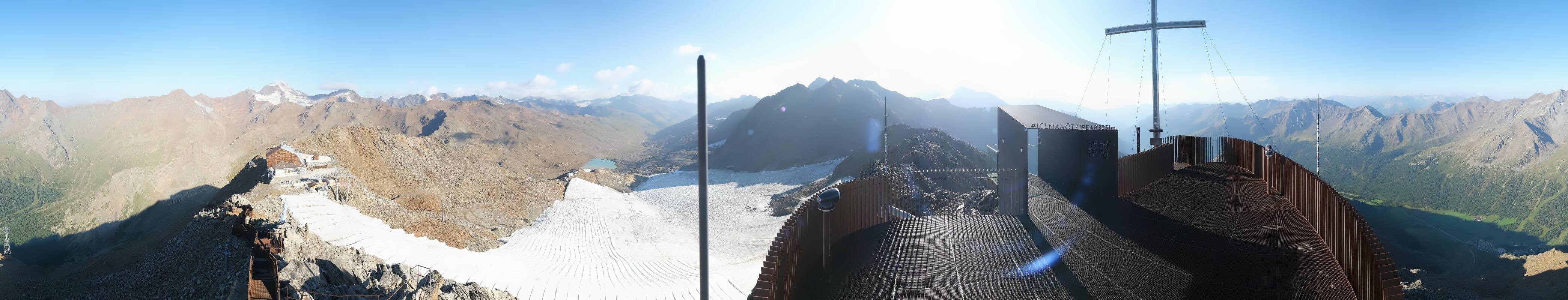 Archiv Foto Webcam Schnalstaler Gletscher - Aussichtsplattform Iceman Ötzi Peak