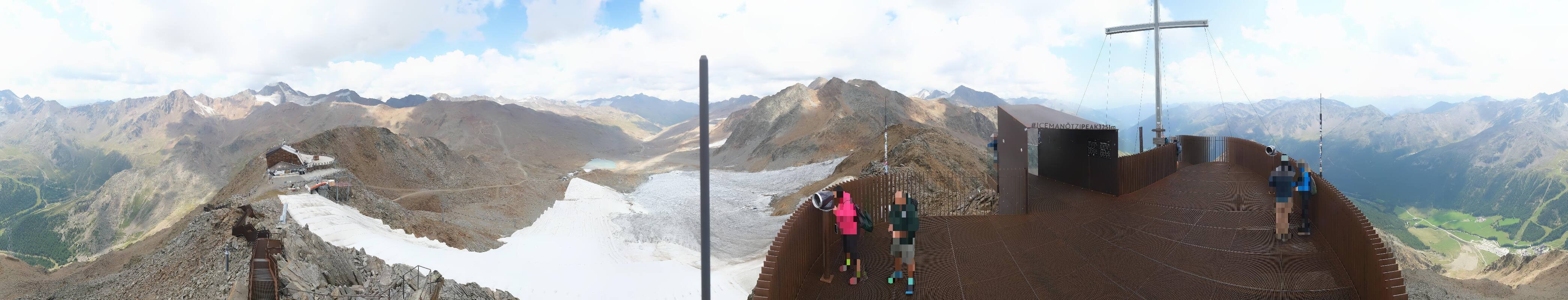 Archiv Foto Webcam Schnalstaler Gletscher - Aussichtsplattform Iceman Ötzi Peak
