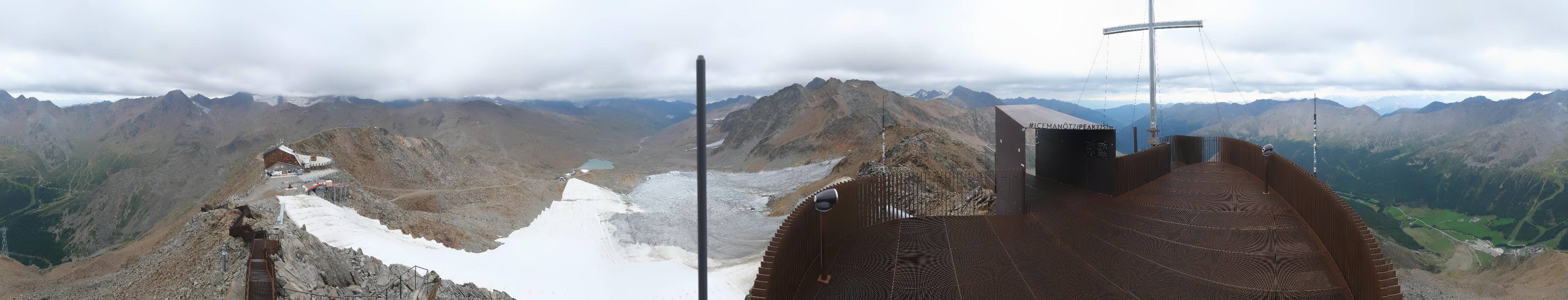 Archiv Foto Webcam Schnalstaler Gletscher - Aussichtsplattform Iceman Ötzi Peak