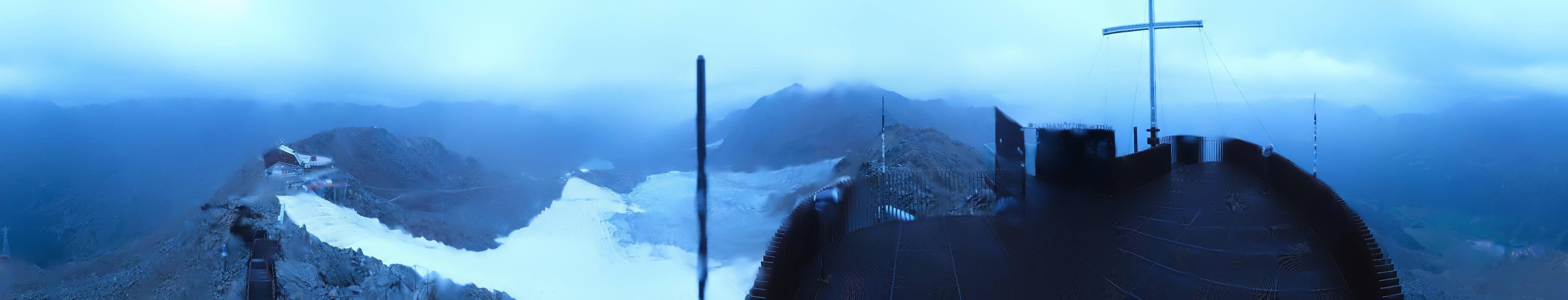 Archiv Foto Webcam Schnalstaler Gletscher - Aussichtsplattform Iceman Ötzi Peak