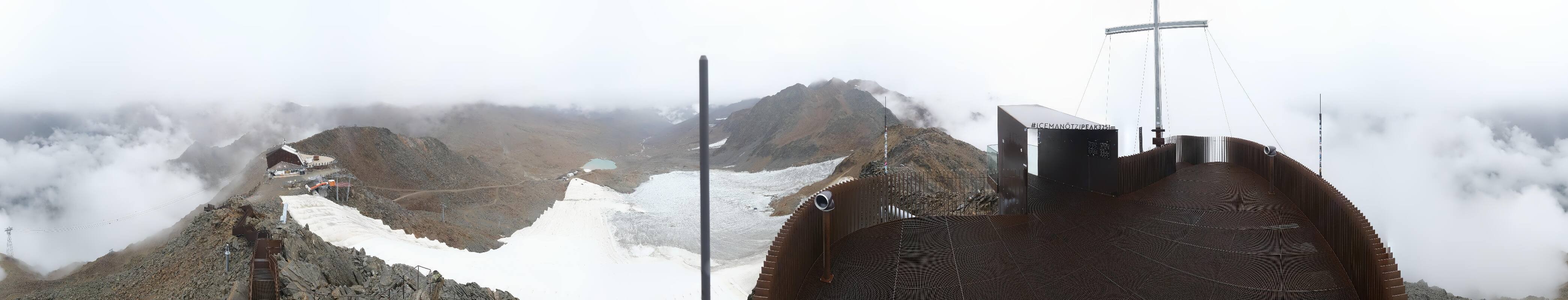 Archiv Foto Webcam Schnalstaler Gletscher - Aussichtsplattform Iceman Ötzi Peak