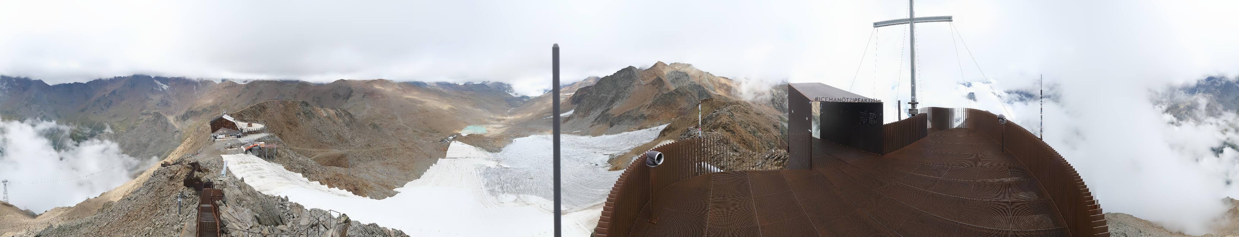 Archiv Foto Webcam Schnalstaler Gletscher - Aussichtsplattform Iceman Ötzi Peak
