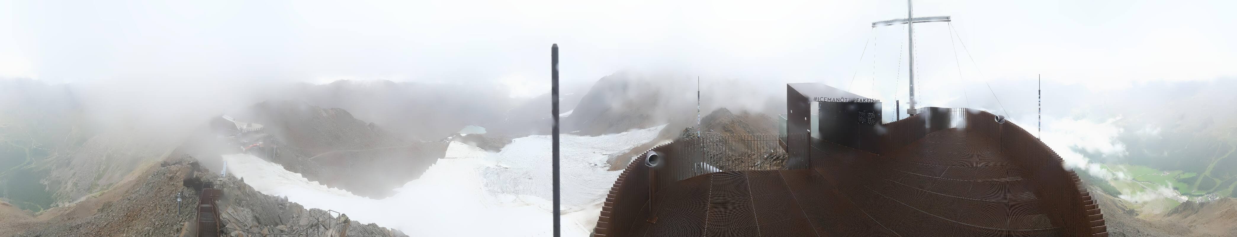 Archiv Foto Webcam Schnalstaler Gletscher - Aussichtsplattform Iceman Ötzi Peak