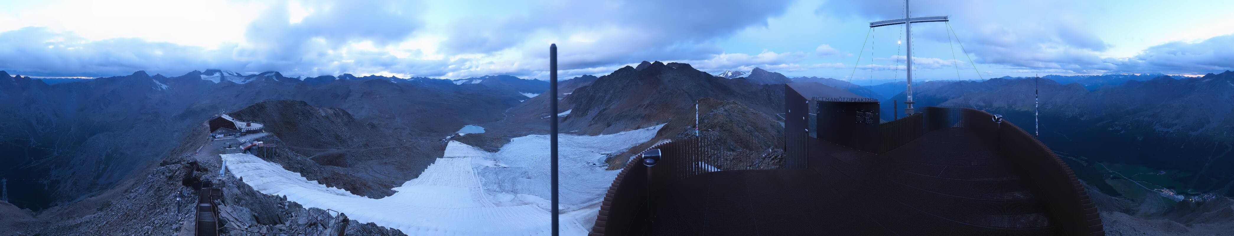 Archiv Foto Webcam Schnalstaler Gletscher - Aussichtsplattform Iceman Ötzi Peak