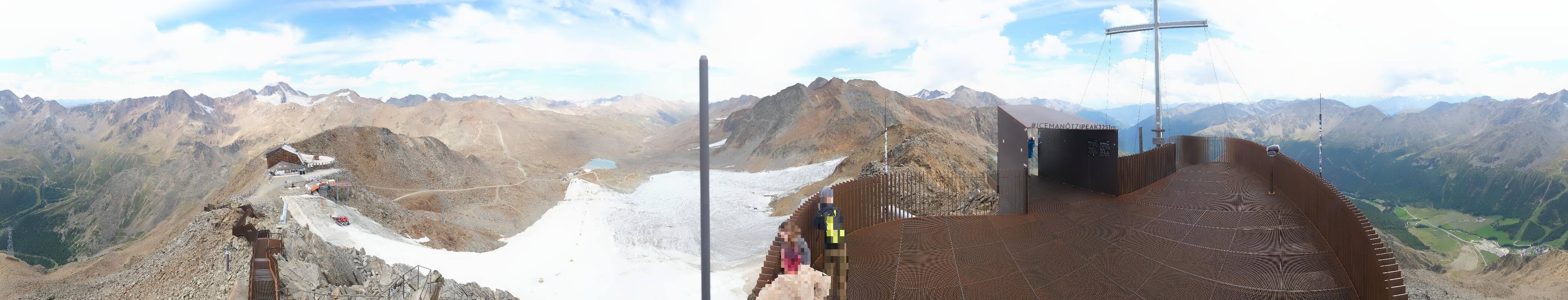 Archiv Foto Webcam Schnalstaler Gletscher - Aussichtsplattform Iceman Ötzi Peak