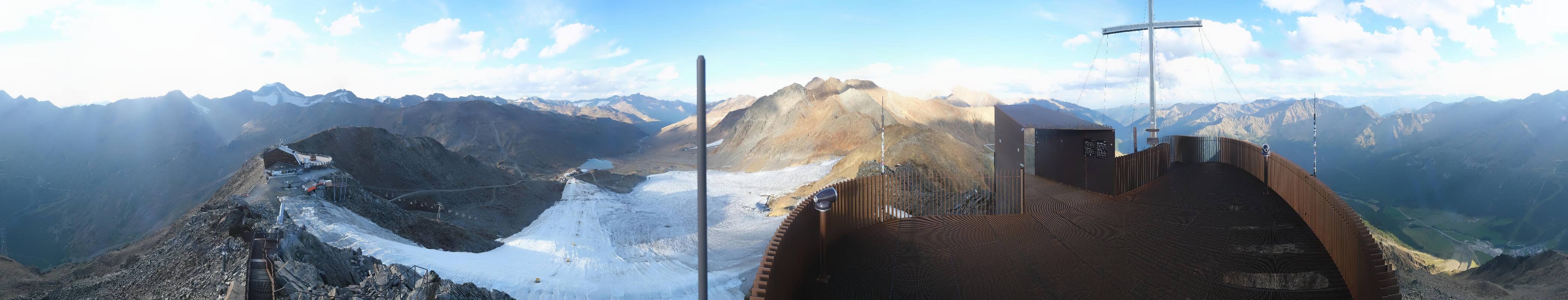 Archiv Foto Webcam Schnalstaler Gletscher - Aussichtsplattform Iceman Ötzi Peak