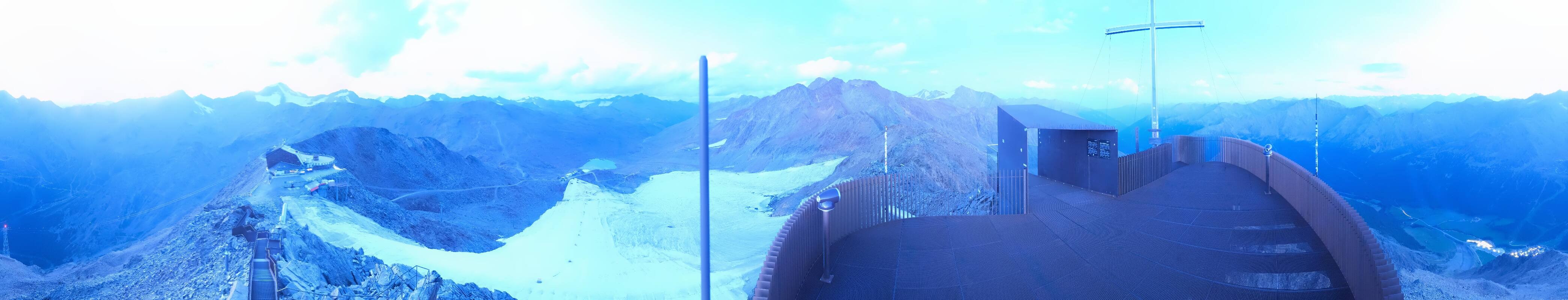 Archiv Foto Webcam Schnalstaler Gletscher - Aussichtsplattform Iceman Ötzi Peak