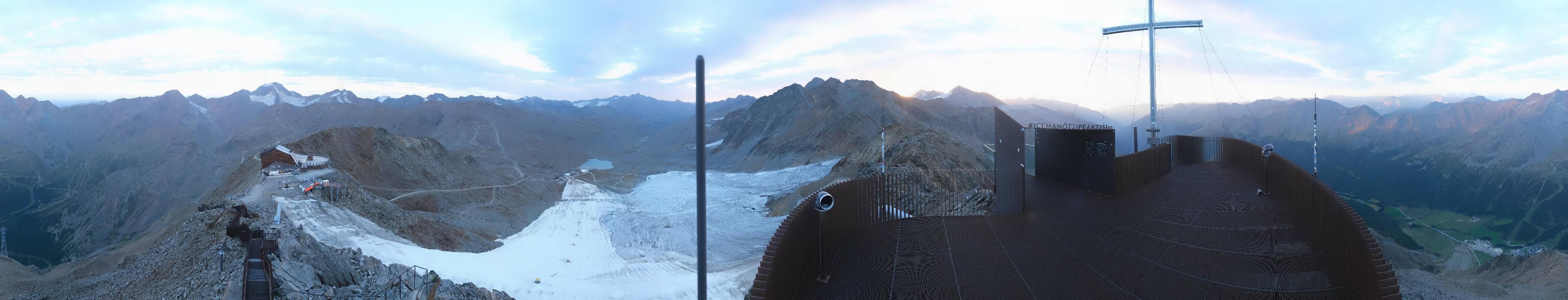Archiv Foto Webcam Schnalstaler Gletscher - Aussichtsplattform Iceman Ötzi Peak