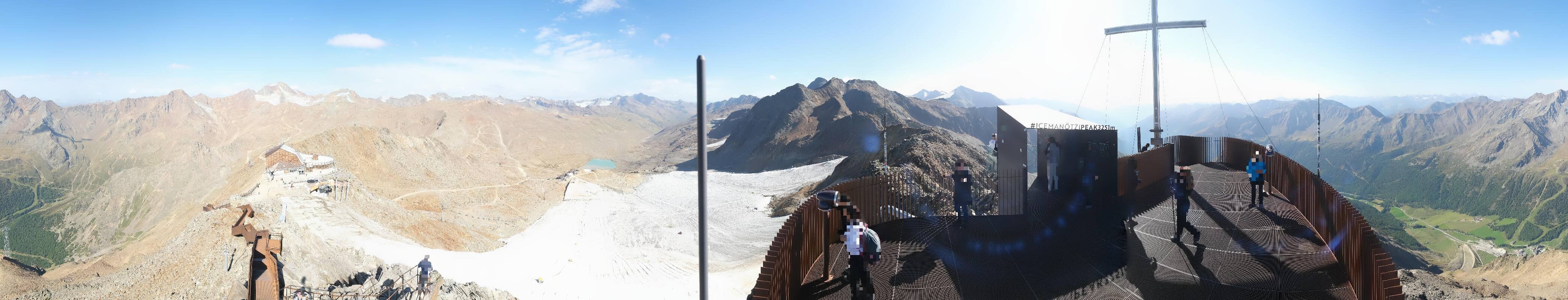 Archiv Foto Webcam Schnalstaler Gletscher - Aussichtsplattform Iceman Ötzi Peak