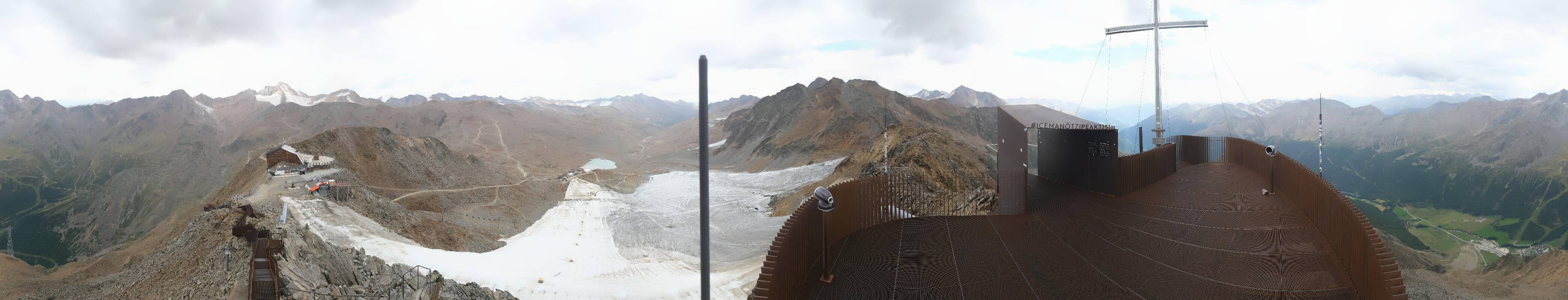 Archiv Foto Webcam Schnalstaler Gletscher - Aussichtsplattform Iceman Ötzi Peak