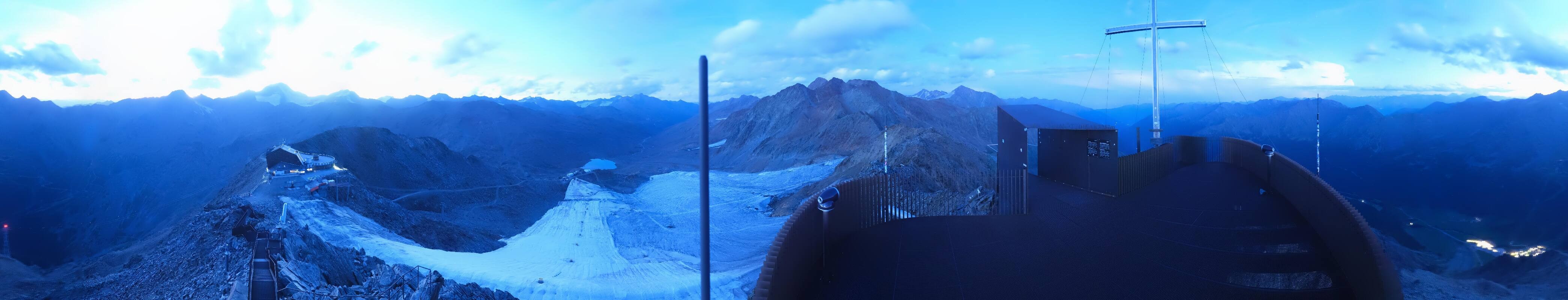 Archiv Foto Webcam Schnalstaler Gletscher - Aussichtsplattform Iceman Ötzi Peak