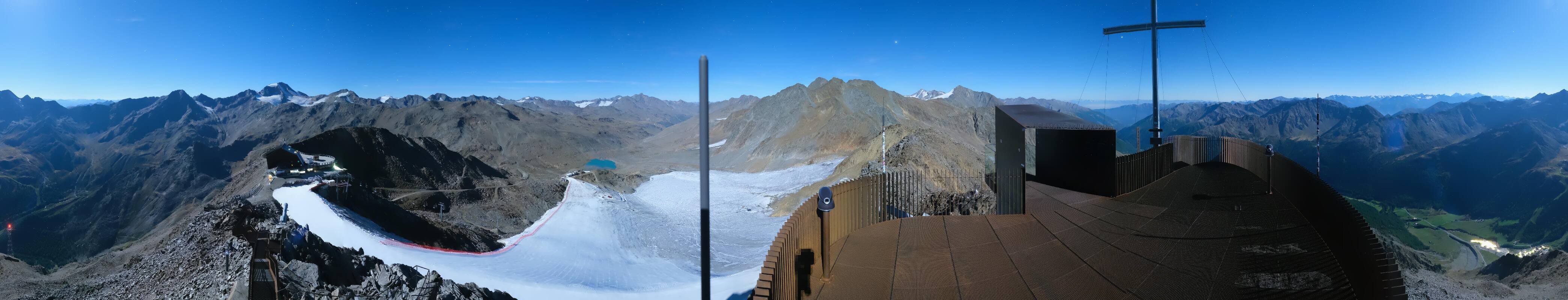 Archiv Foto Webcam Schnalstaler Gletscher - Aussichtsplattform Iceman Ötzi Peak