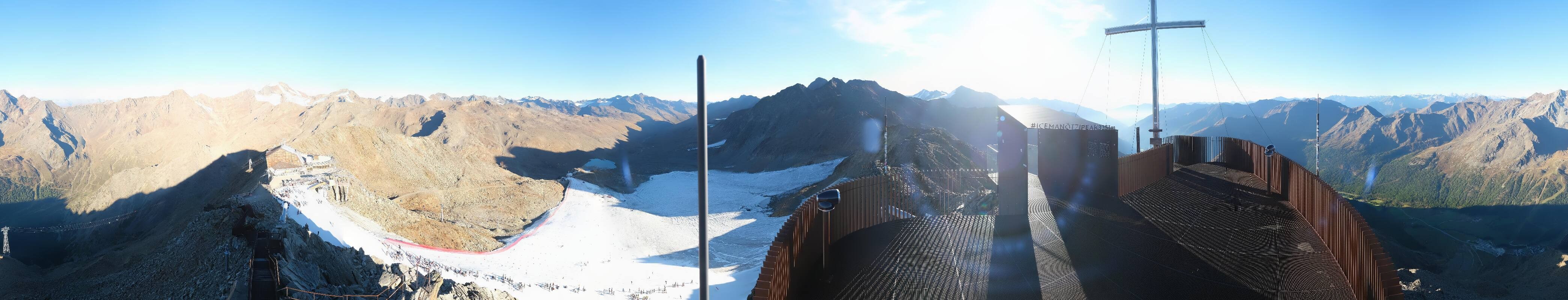 Archiv Foto Webcam Schnalstaler Gletscher - Aussichtsplattform Iceman Ötzi Peak