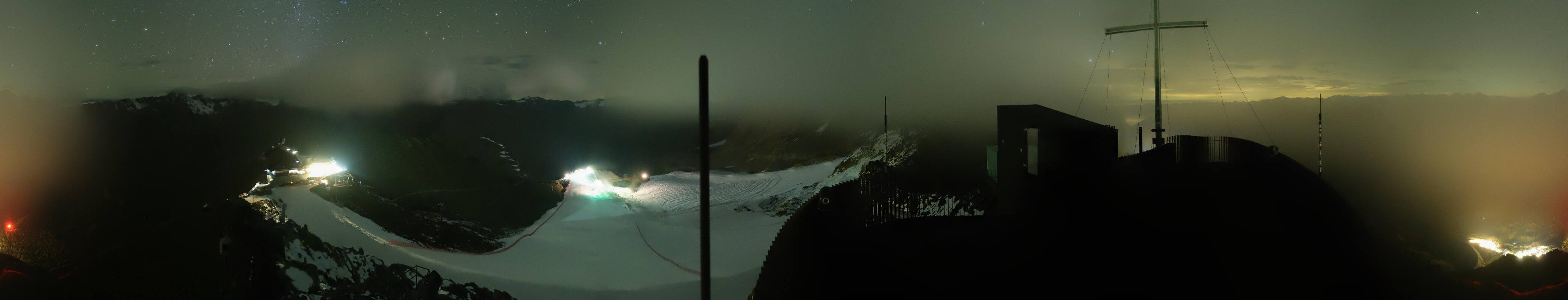 Archiv Foto Webcam Schnalstaler Gletscher - Aussichtsplattform Iceman Ötzi Peak
