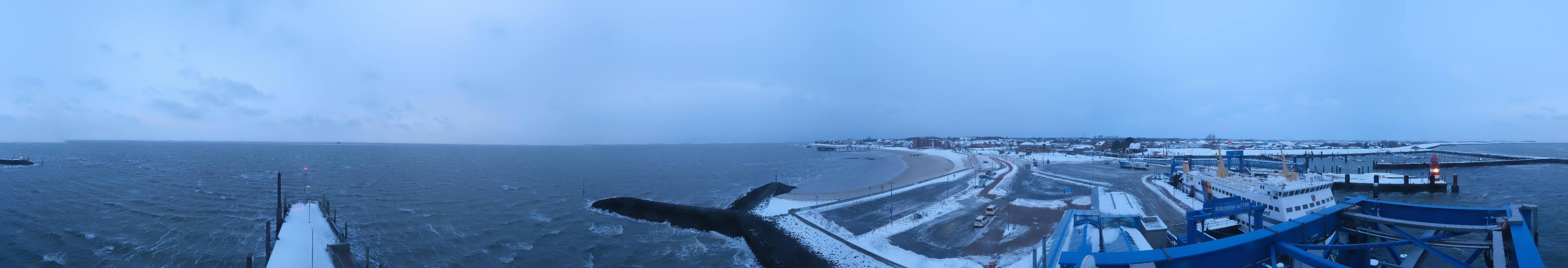 Archiv Foto Webcam Insel Föhr - Fähranleger Wyk
