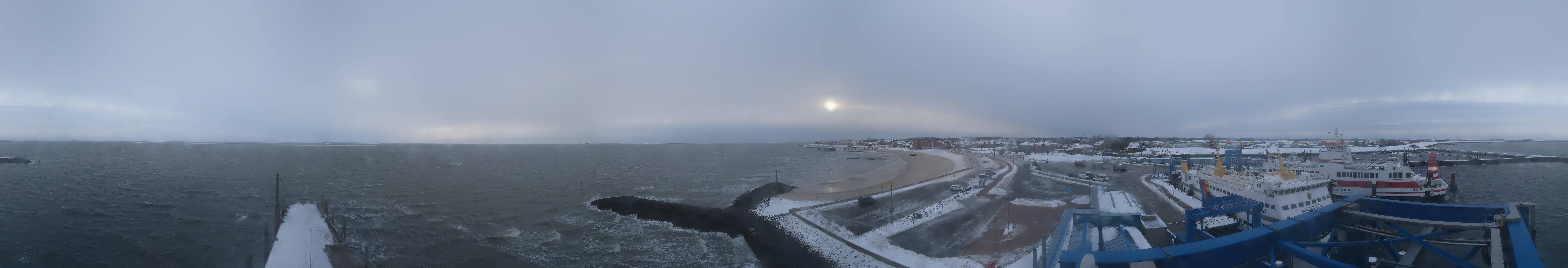 Archiv Foto Webcam Insel Föhr - Fähranleger Wyk