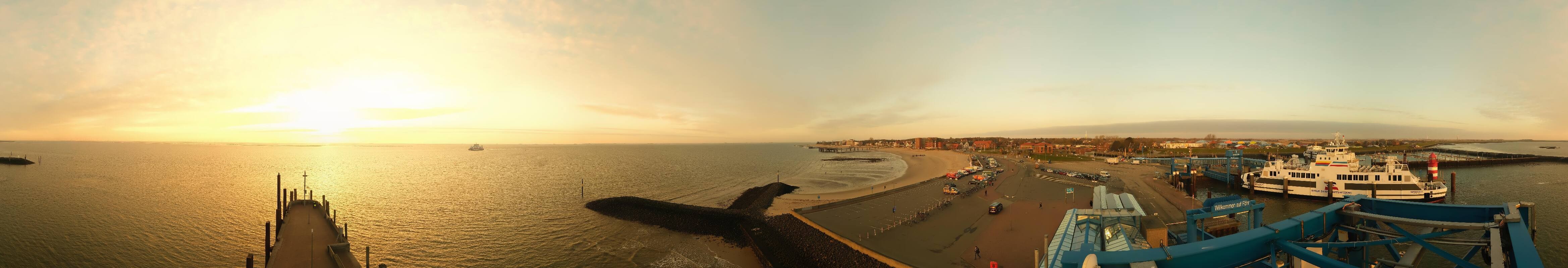 Archiv Foto Webcam Insel Föhr - Fähranleger Wyk