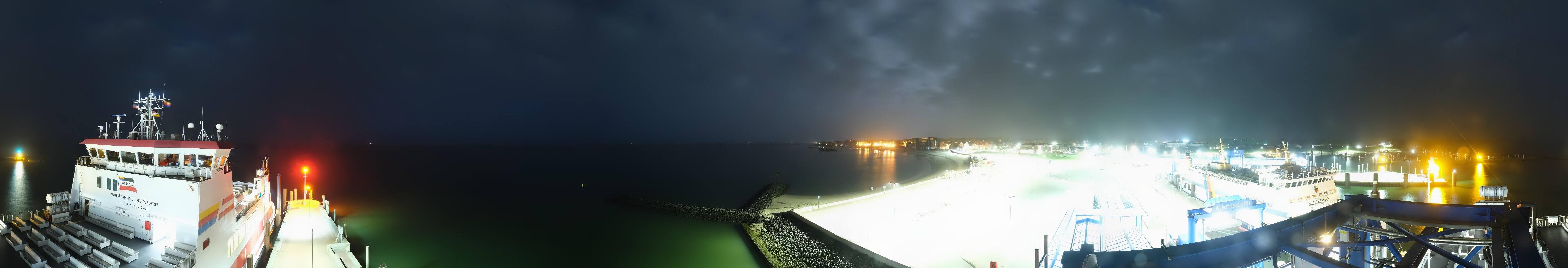 Archived image Webcam Föhr - Ferry terminal and harbour Wyk
