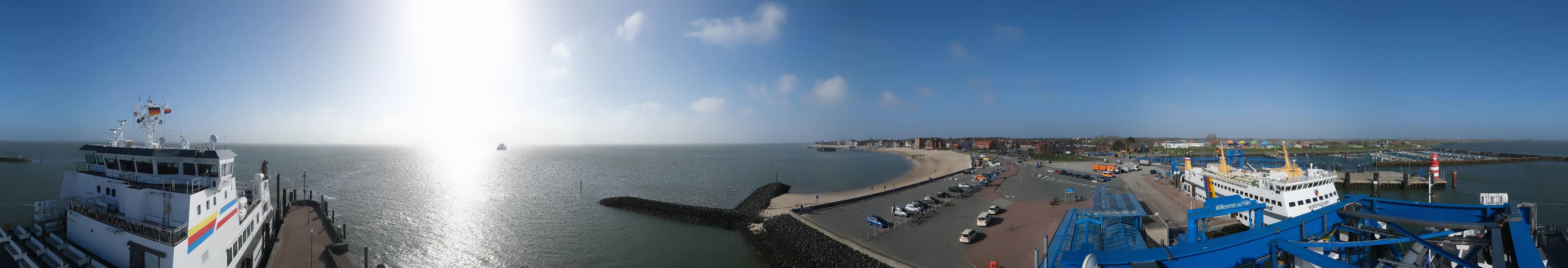Archived image Webcam Föhr - Ferry terminal and harbour Wyk