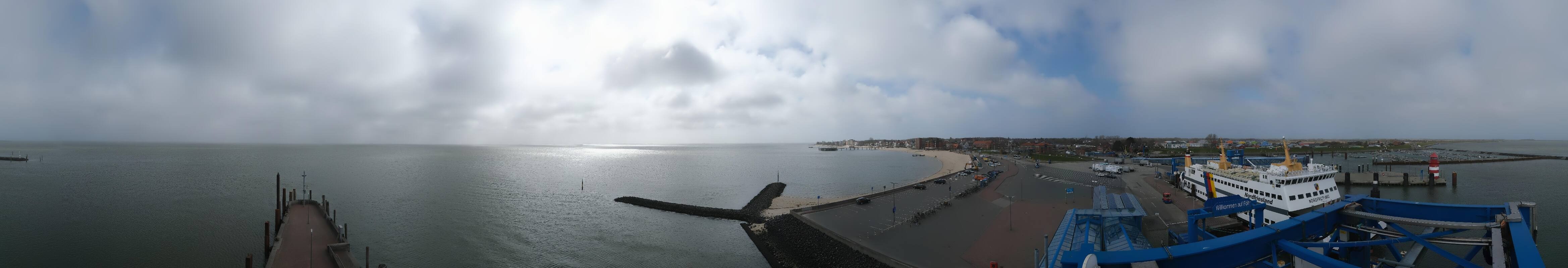 Archived image Webcam Föhr - Ferry terminal and harbour Wyk