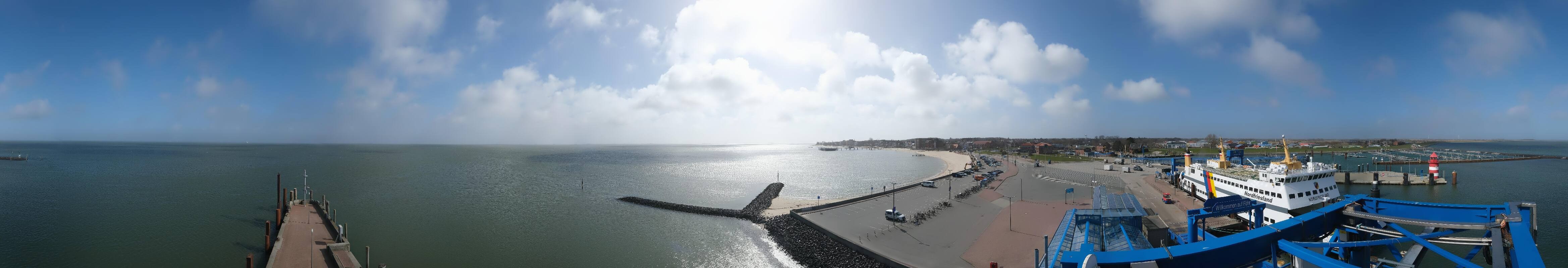 Archived image Webcam Föhr - Ferry terminal and harbour Wyk