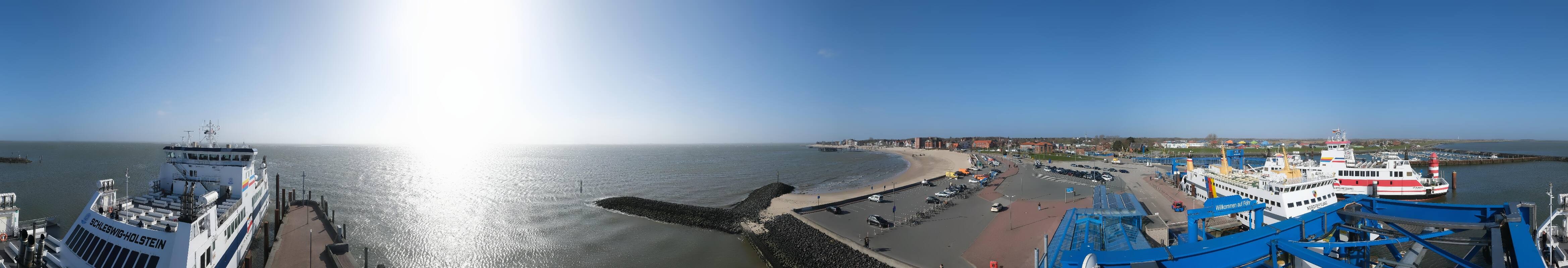 Archiv Foto Webcam Insel Föhr - Fähranleger Wyk