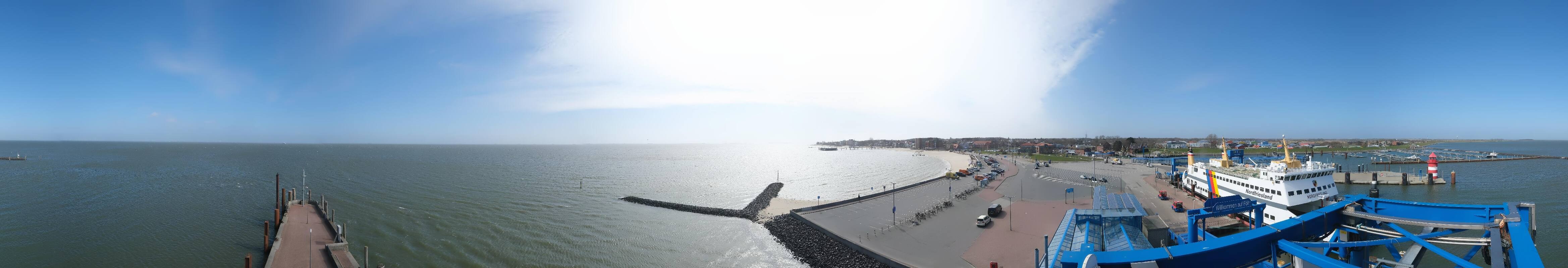 Archiv Foto Webcam Insel Föhr - Fähranleger Wyk