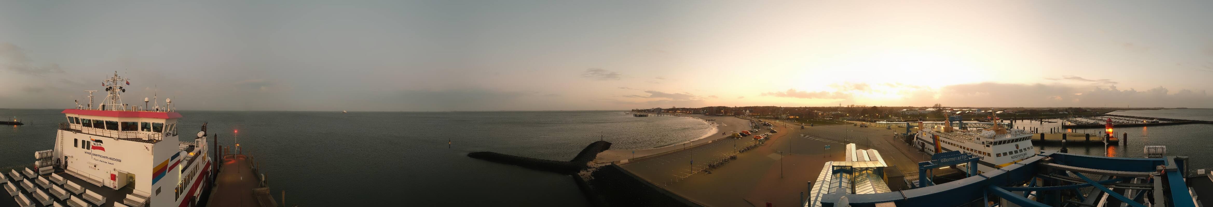 Archiv Foto Webcam Insel Föhr - Fähranleger Wyk