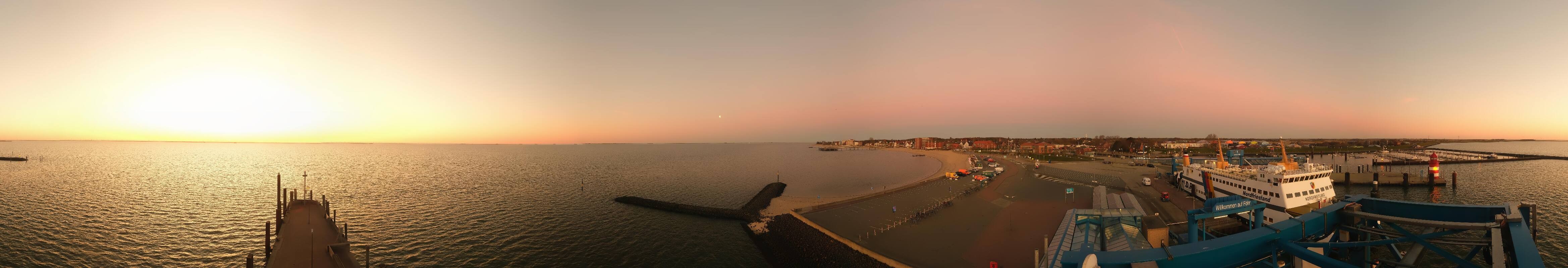 Archiv Foto Webcam Insel Föhr - Fähranleger Wyk