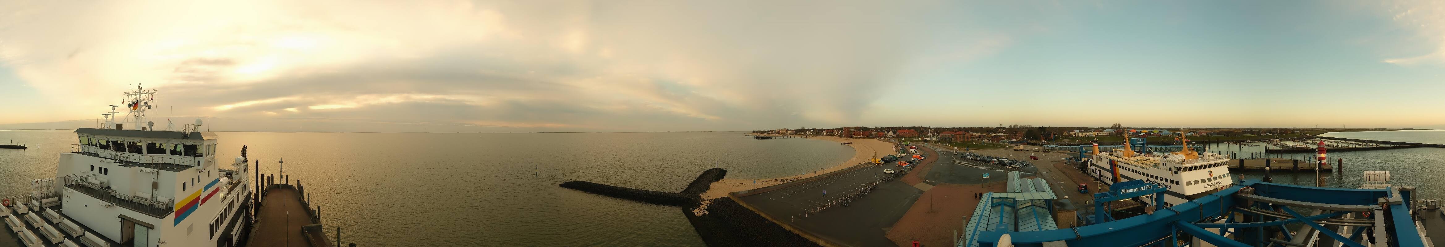 Archiv Foto Webcam Insel Föhr - Fähranleger Wyk