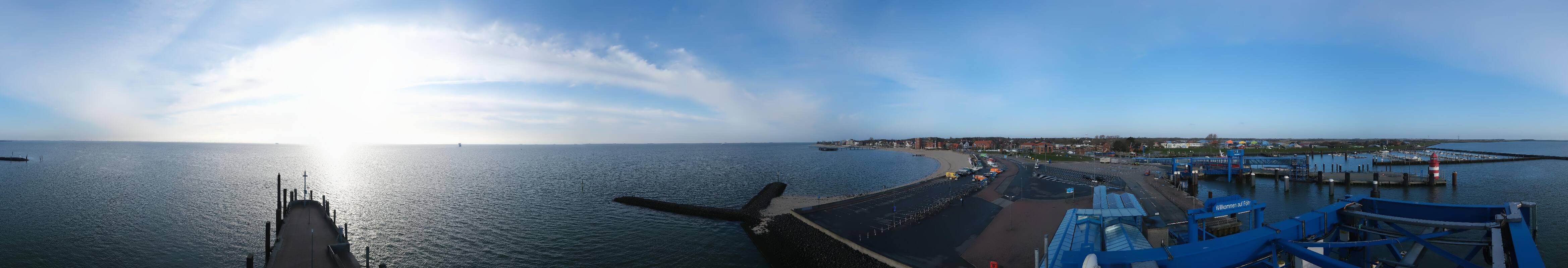 Archiv Foto Webcam Insel Föhr - Fähranleger Wyk